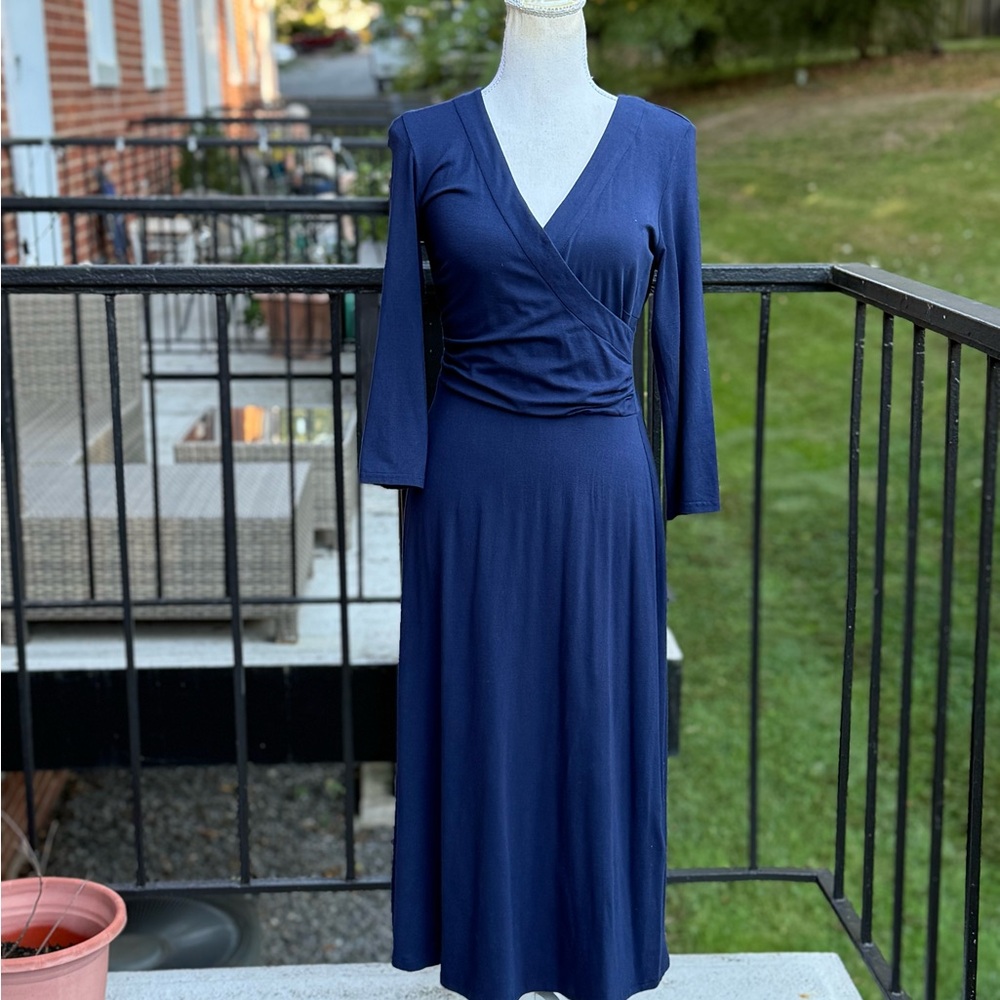 Boden Faux Wrap Dress Size 10 L